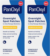 PanOxyl PM Overnight Spot Patches, Advanced Hydrocolloid Healing Technology, Fragrance Free, 40 Count (Pack of 2)